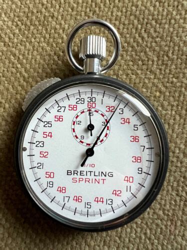 NOS BREITLING SPRINT Stopwatch Taschenuhr Stoppuhr 